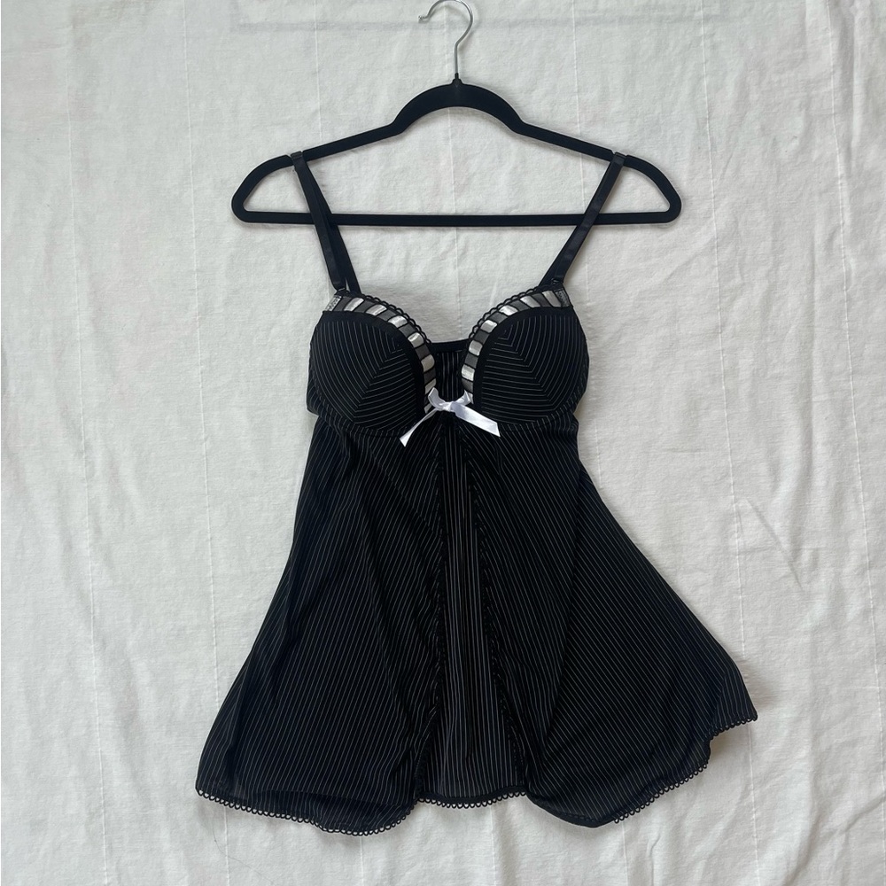 Women’s pinstripe slip dress